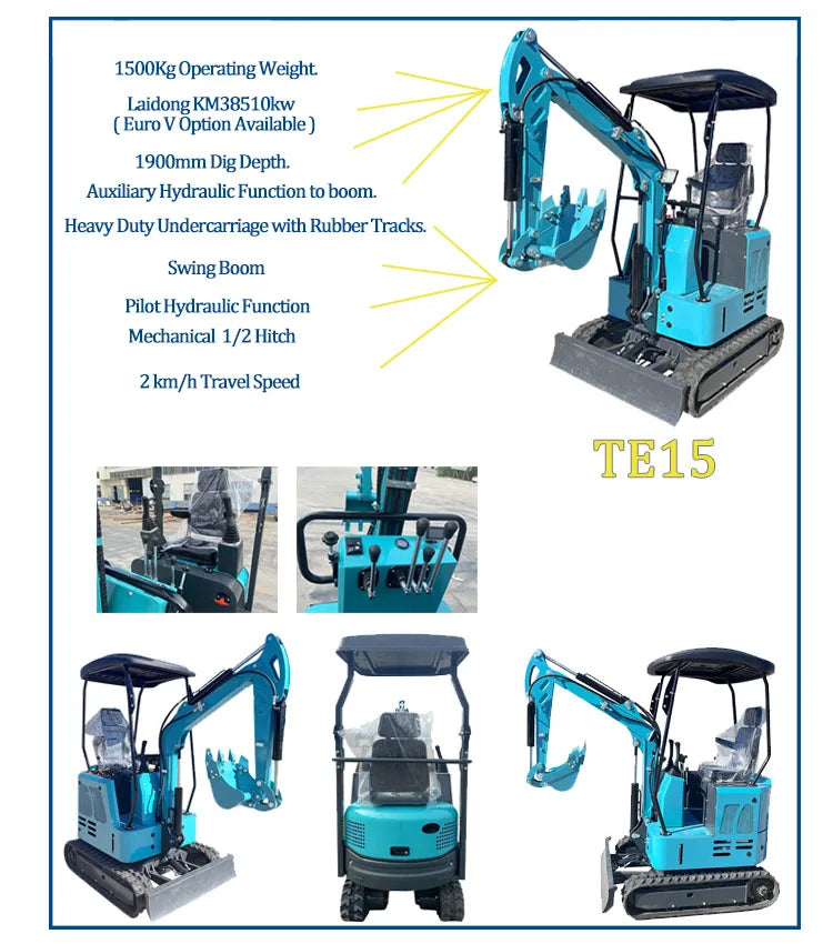 3.5 Ton Mini Crawler Excavator for Farm & Construction