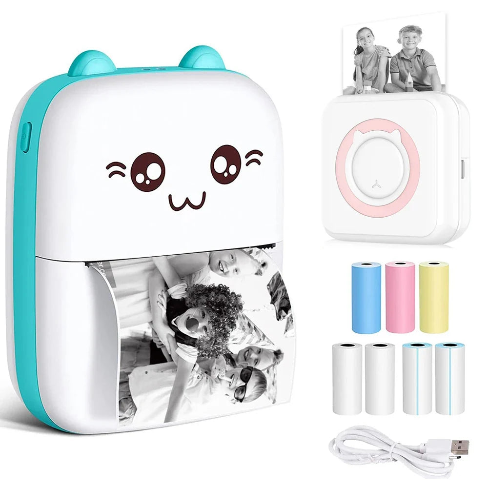 Mini Bluetooth Thermal Printer & Paper Refill Options