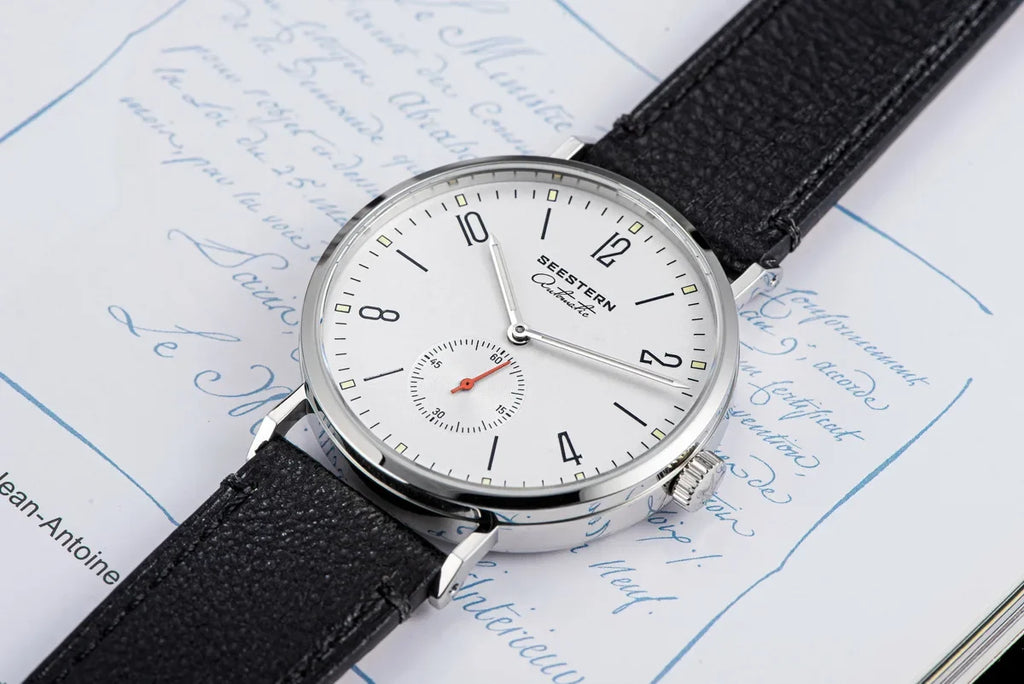 SEESTERN S382 Men’s Automatic Dress Watch with Leather Strap