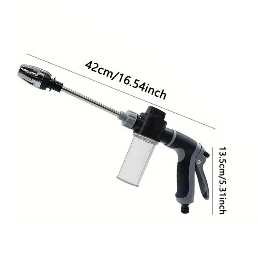 Long-Reach Hose Spray Gun for Car & Garden Cleaning