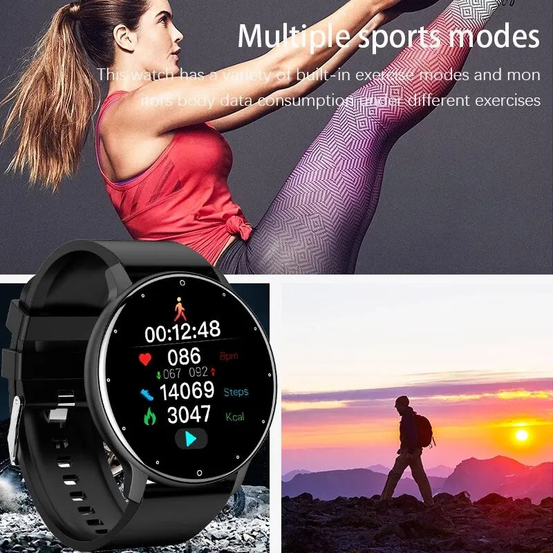 Touchscreen Smartwatch with Fitness Tracking & Notifications