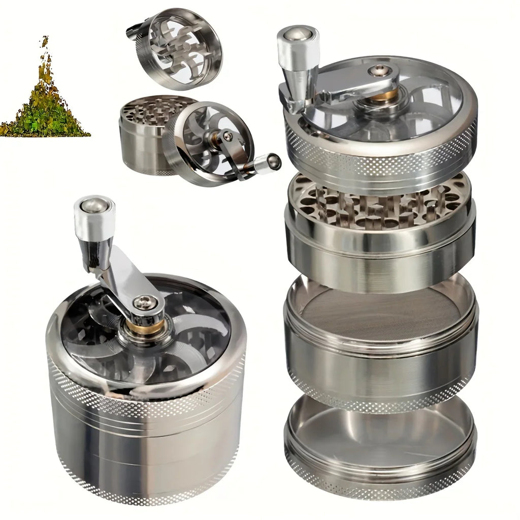 Manual Spice & Nut Grinder with Hand Crank