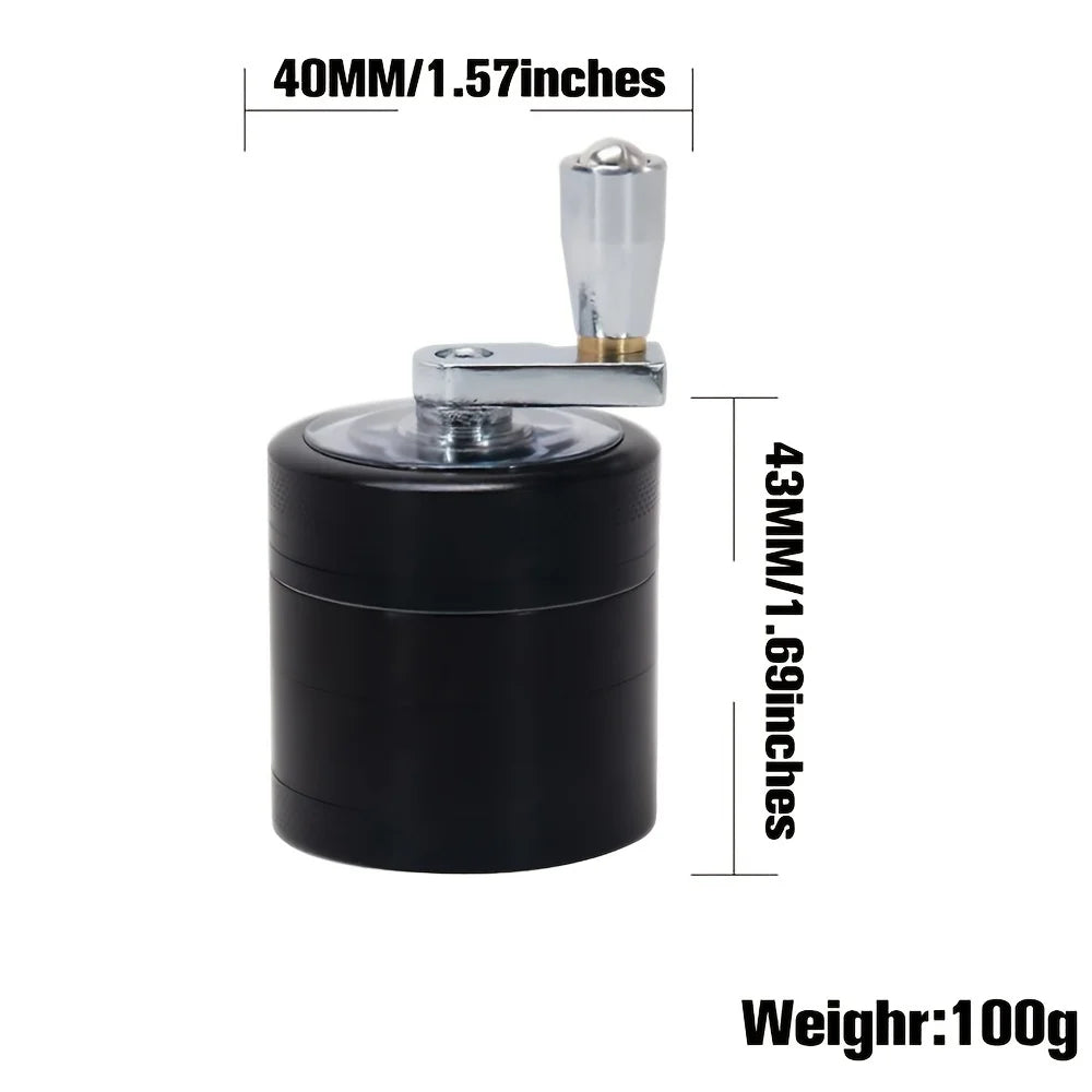 Manual Spice & Nut Grinder with Hand Crank