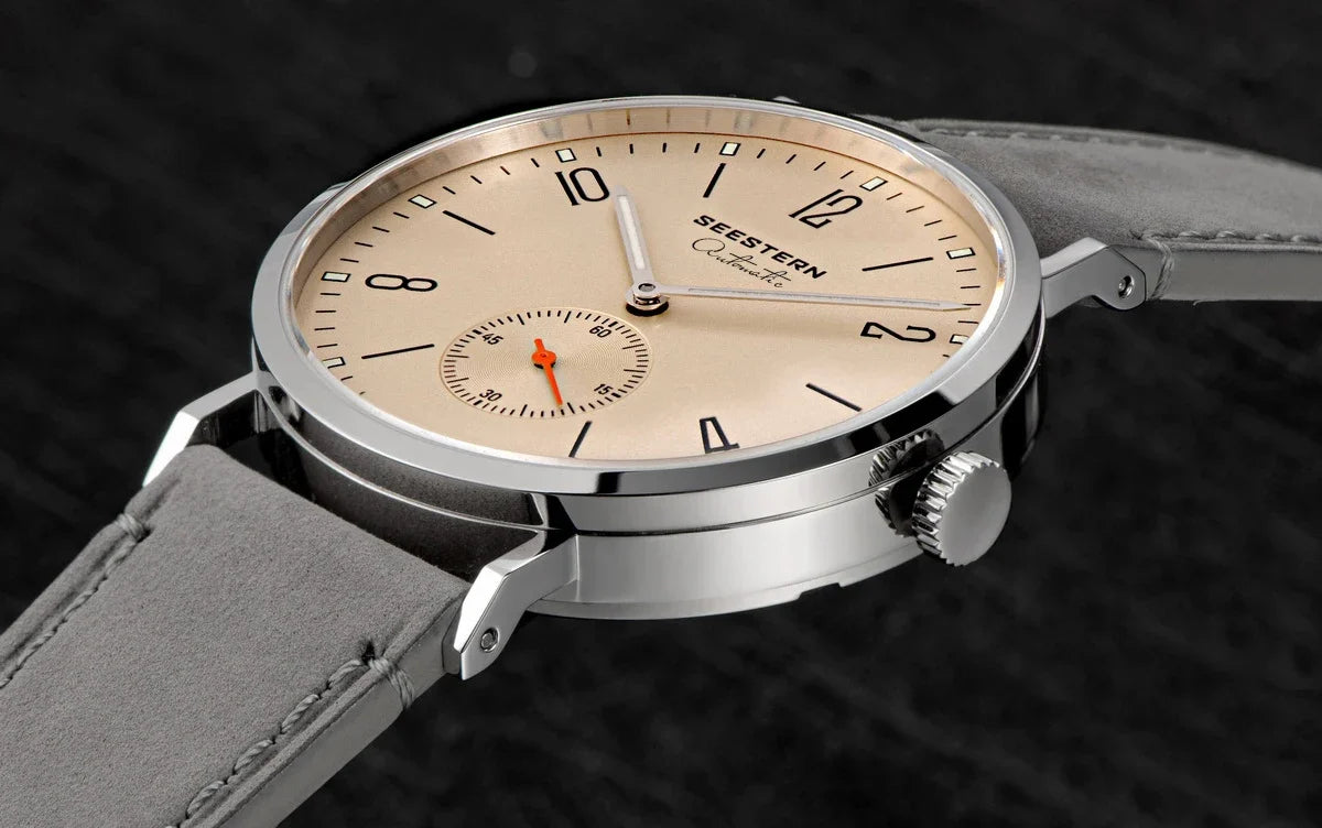 SEESTERN S382 Men’s Automatic Dress Watch with Leather Strap