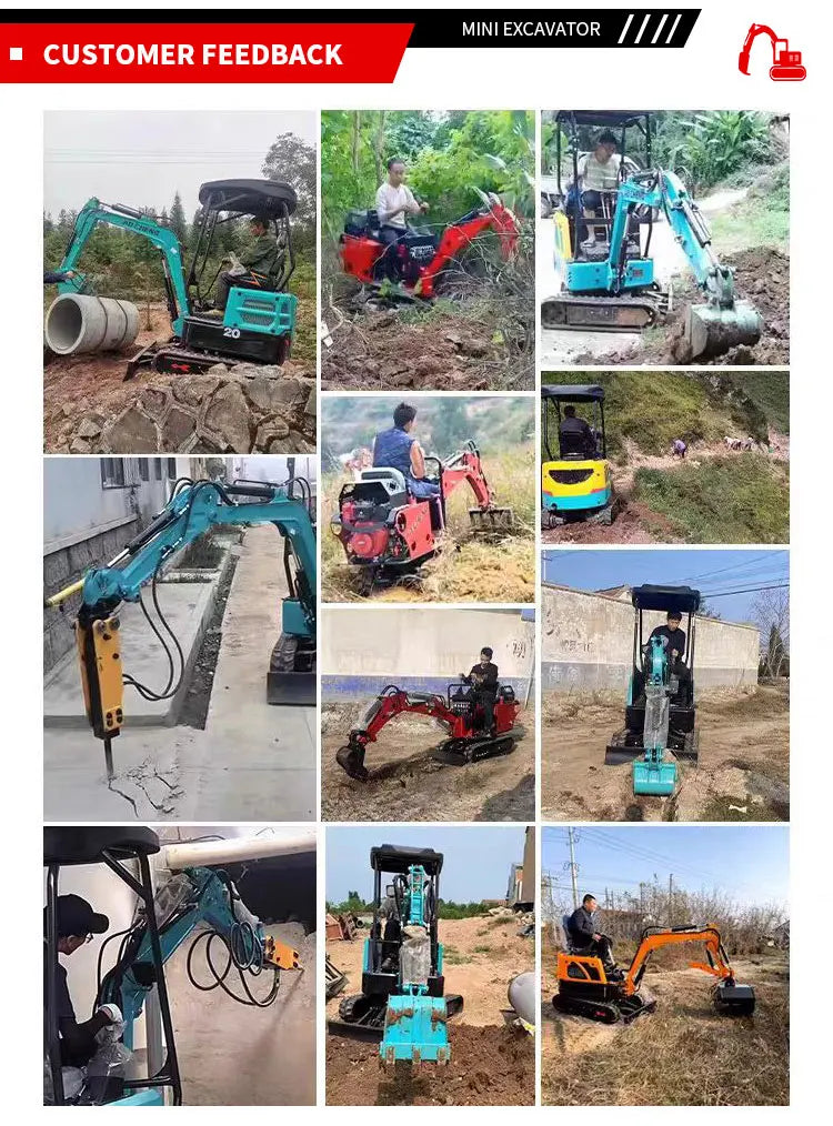 1.2 Ton Mini Excavator for Landscaping & Farming