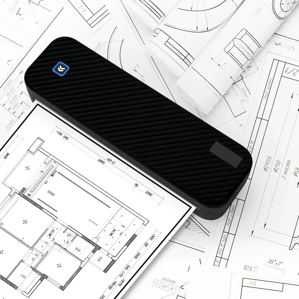 Portable A4 Bluetooth Thermal Printer & Paper Roll Option