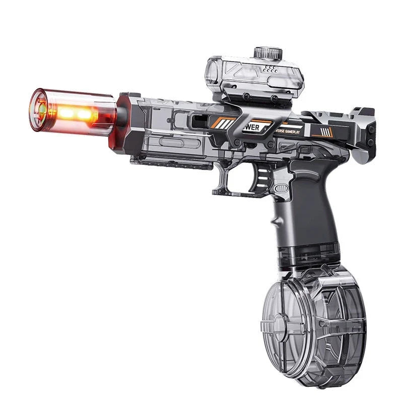 Electric Toy Water Gun with Light – Black or Blue