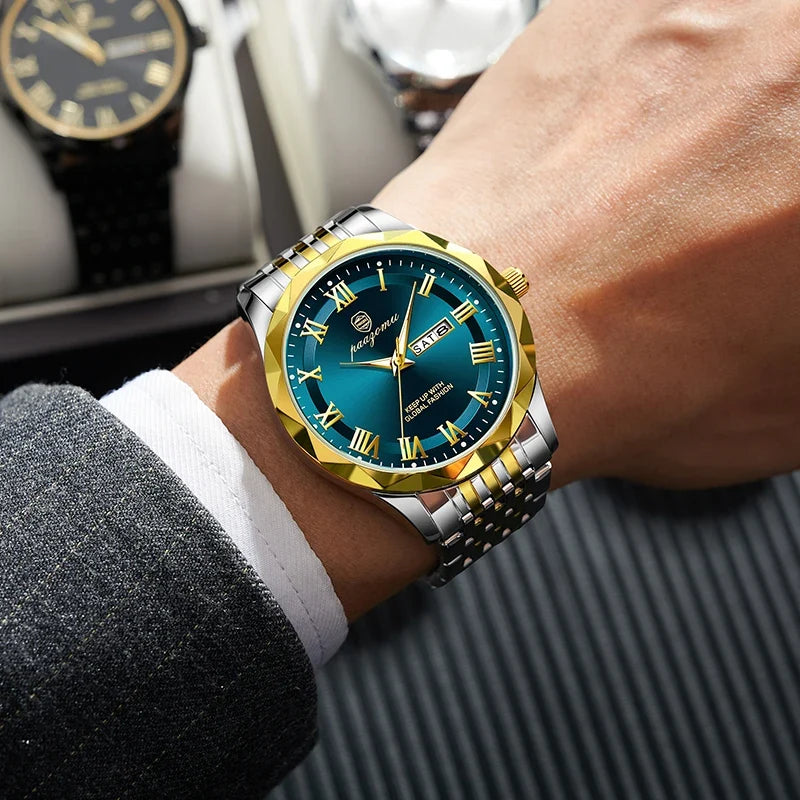 Men’s Minimalist Quartz Watch with Numberless Dial – Model 6367