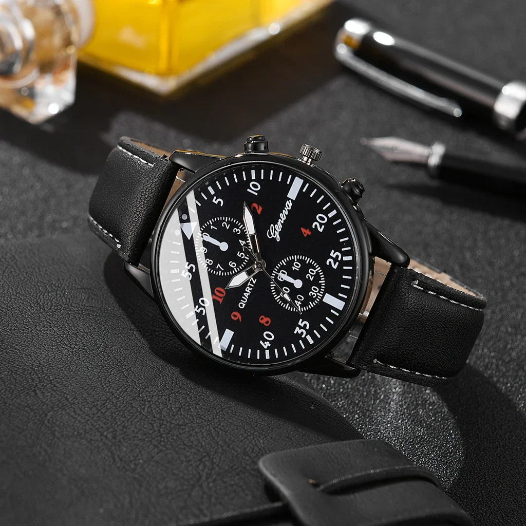 Men’s 3-Piece Gift Set – Quartz Watch, Sunglasses & Wallet