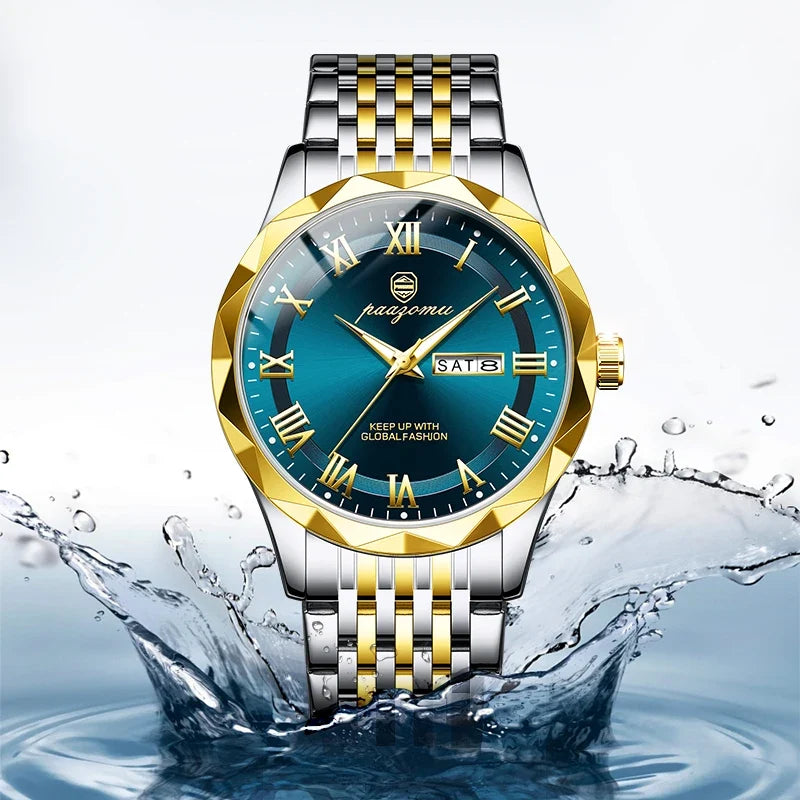 Men’s Minimalist Quartz Watch with Numberless Dial – Model 6367
