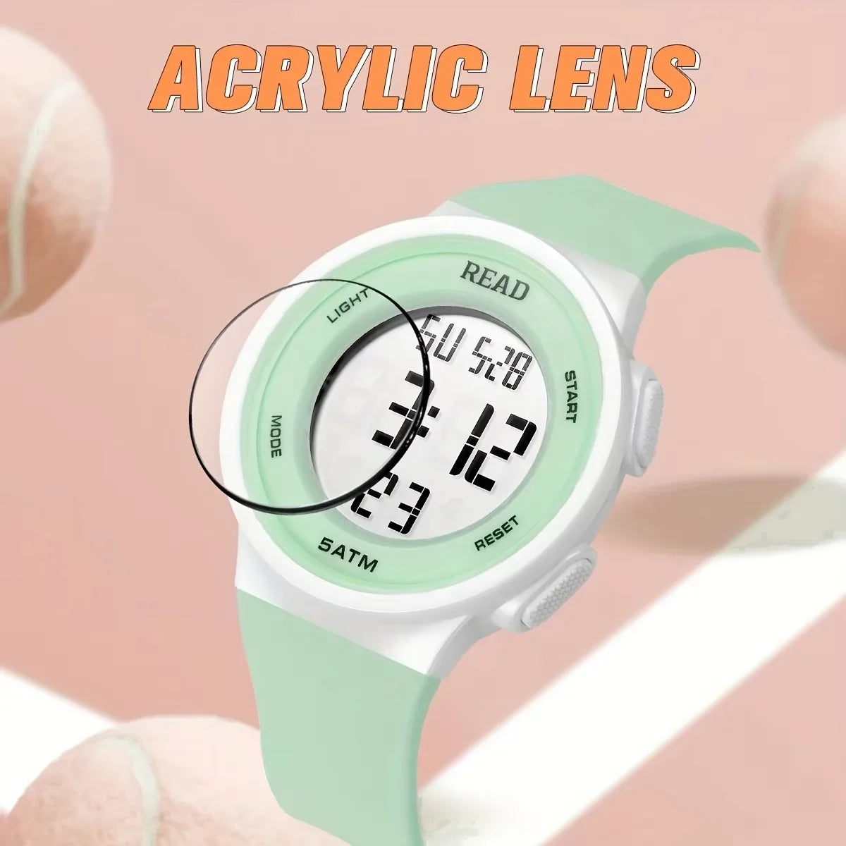 Women’s LED Digital Watch with Silicone Band
