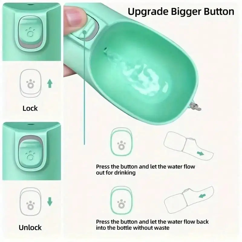 Portable Dog Water Bottle for Walking & Hiking