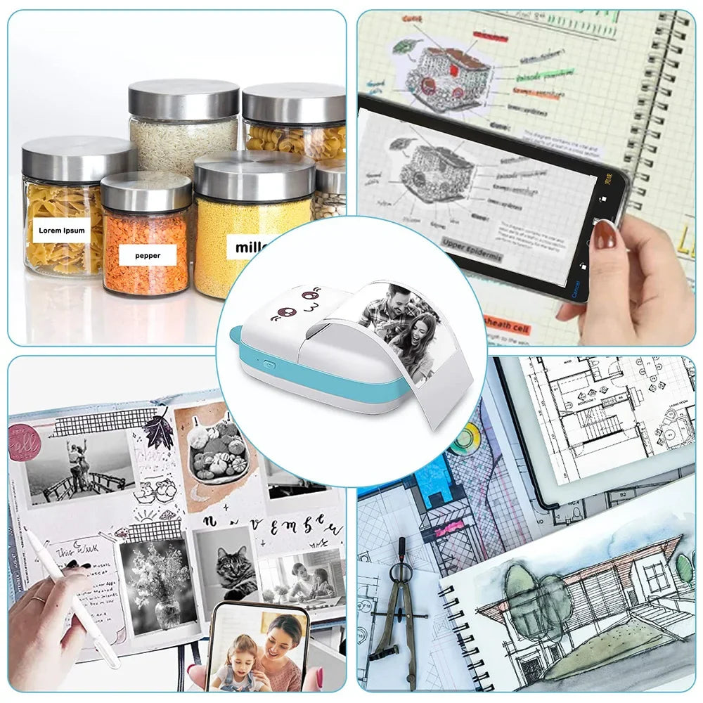 Mini Bluetooth Thermal Printer & Paper Refill Options