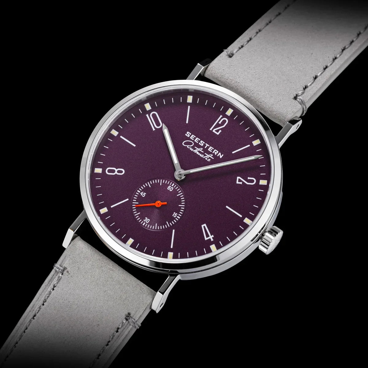 SEESTERN S382 Men’s Automatic Dress Watch with Leather Strap