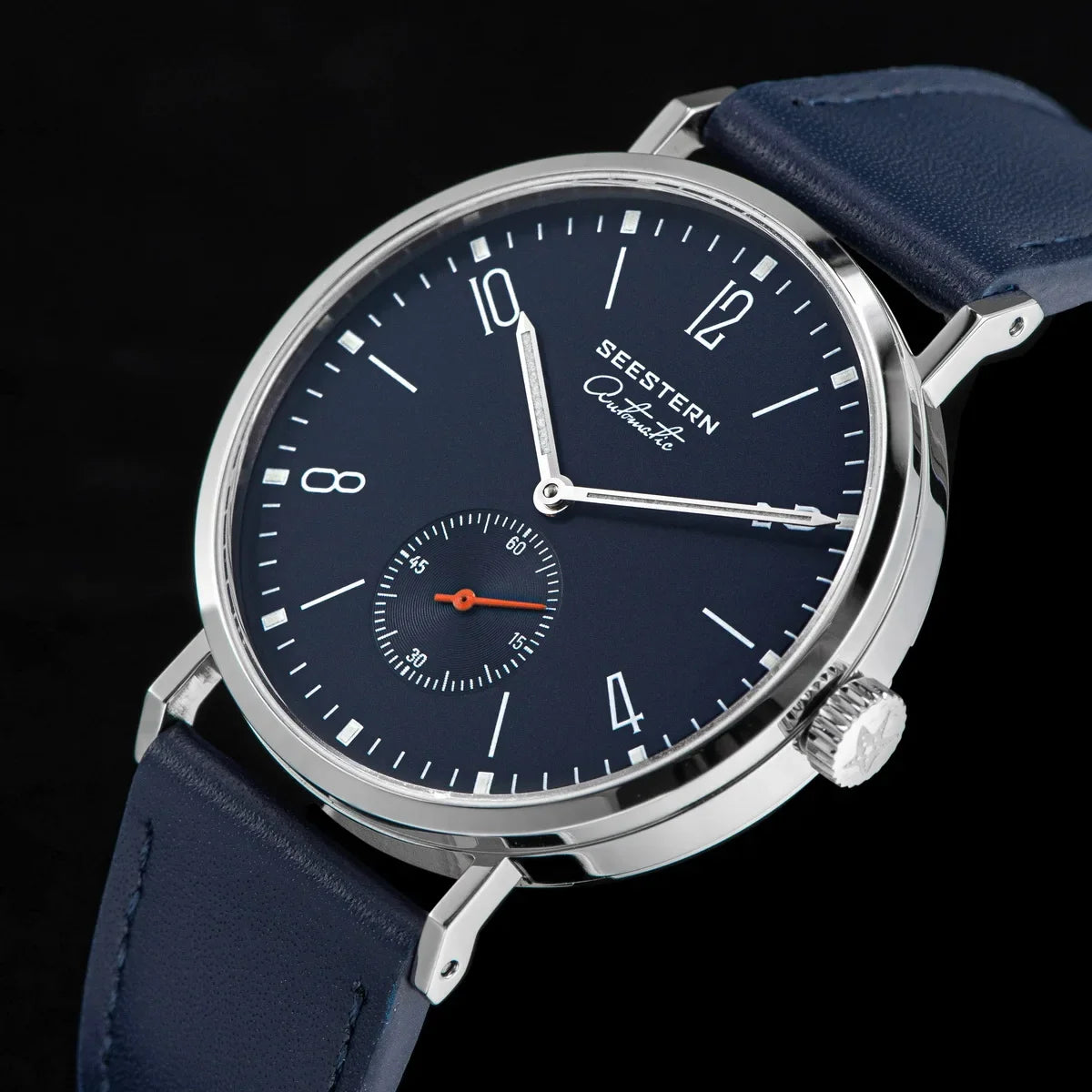 SEESTERN S382 Men’s Automatic Dress Watch with Leather Strap