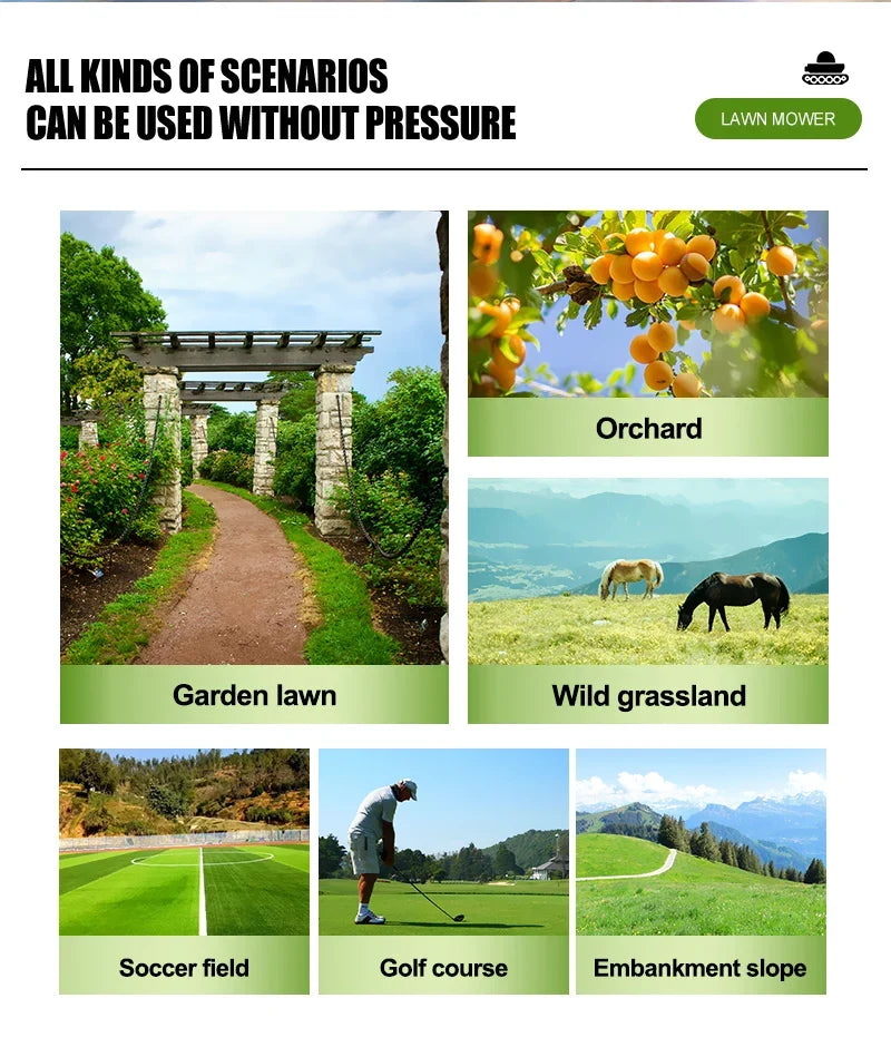 Remote-Control Lawn Mower – 224cc Petrol, 550mm Cutting Width