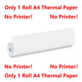 Portable A4 Bluetooth Thermal Printer & Paper Roll Option