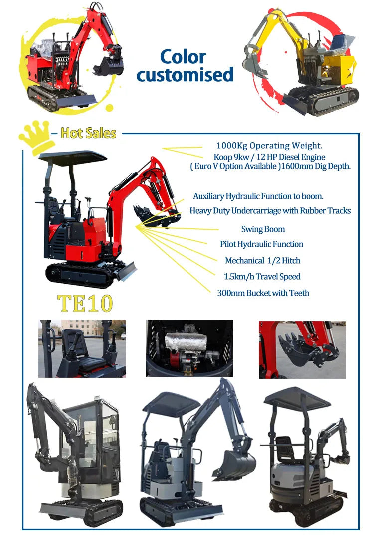 3.5 Ton Mini Crawler Excavator for Farm & Construction