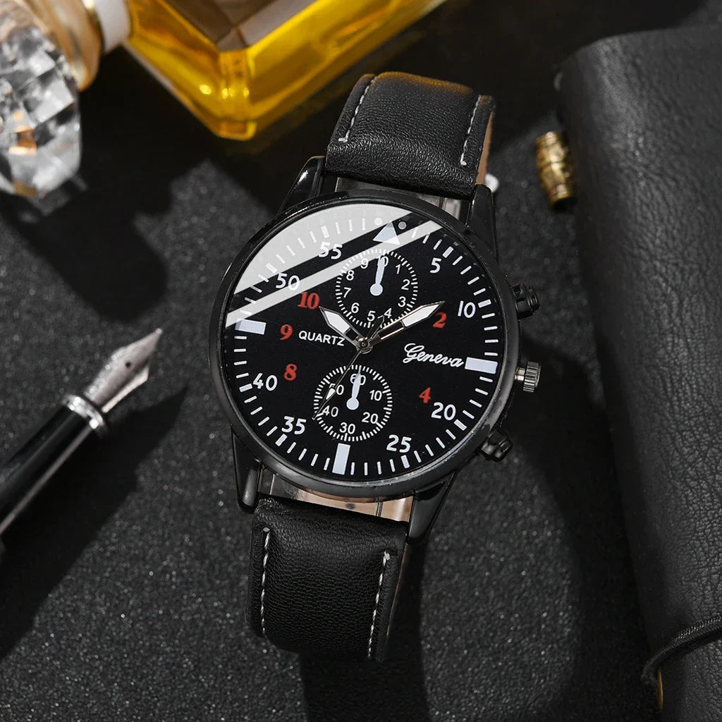 Men’s 3-Piece Gift Set – Quartz Watch, Sunglasses & Wallet