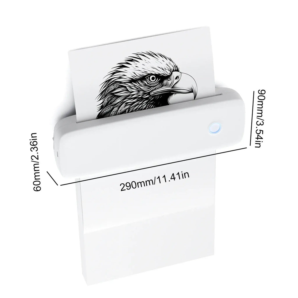 Portable Thermal Label Printer with Bluetooth & USB