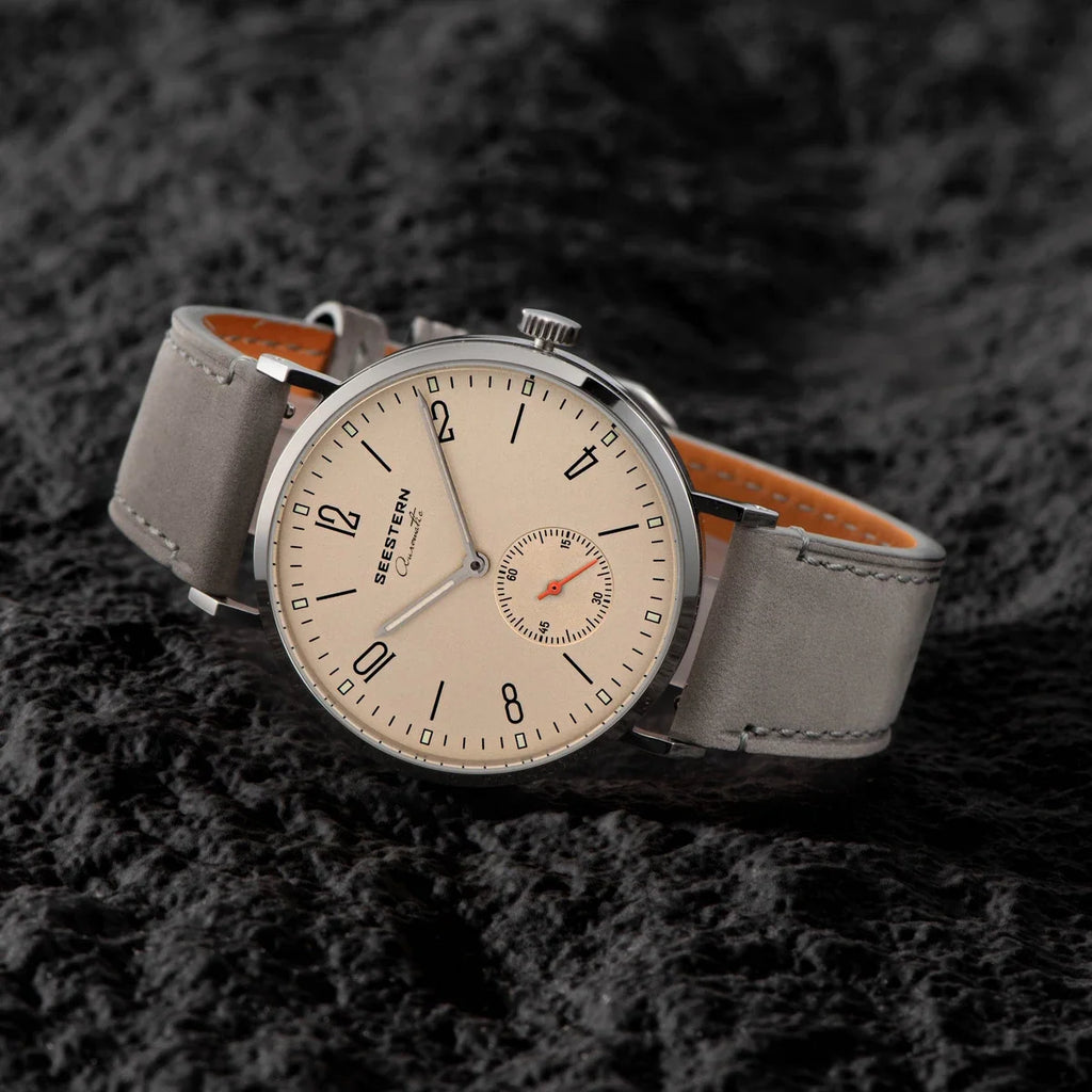 SEESTERN S382 Men’s Automatic Dress Watch with Leather Strap