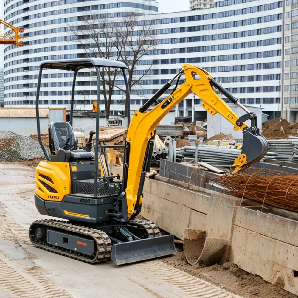 1 Ton Mini Excavator with Custom Color Options