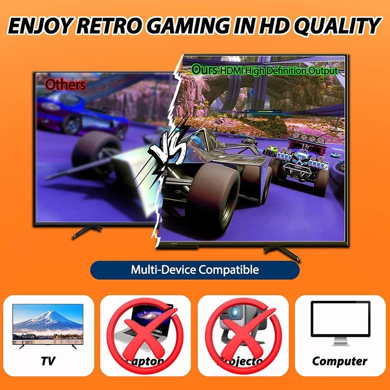 Retro TV Game Stick with 2 Wireless Controllers