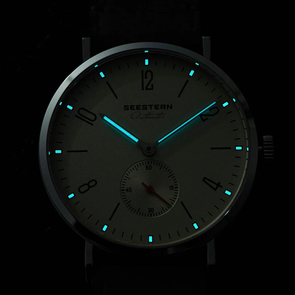 SEESTERN S382 Men’s Automatic Dress Watch with Leather Strap