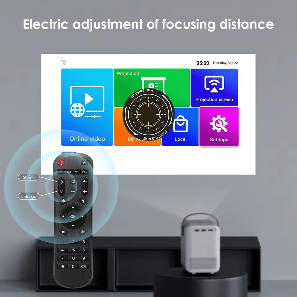 P10 Android Smart Projector with Bluetooth – Black or White