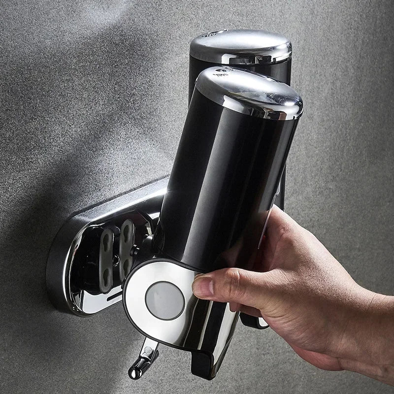 Wall-Mounted Shampoo & Soap Dispenser – 1, 2 or 3 Chambers