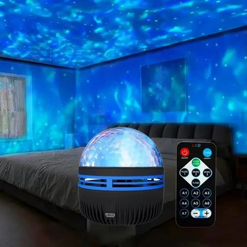 USB Projection Lamp – Aurora, Water & Star-Moon Options