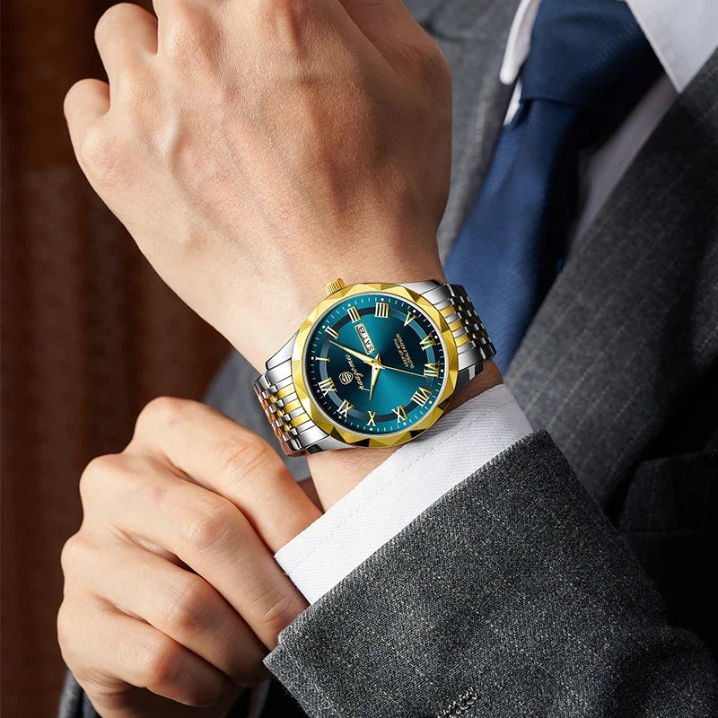 Men’s Minimalist Quartz Watch with Numberless Dial – Model 6367