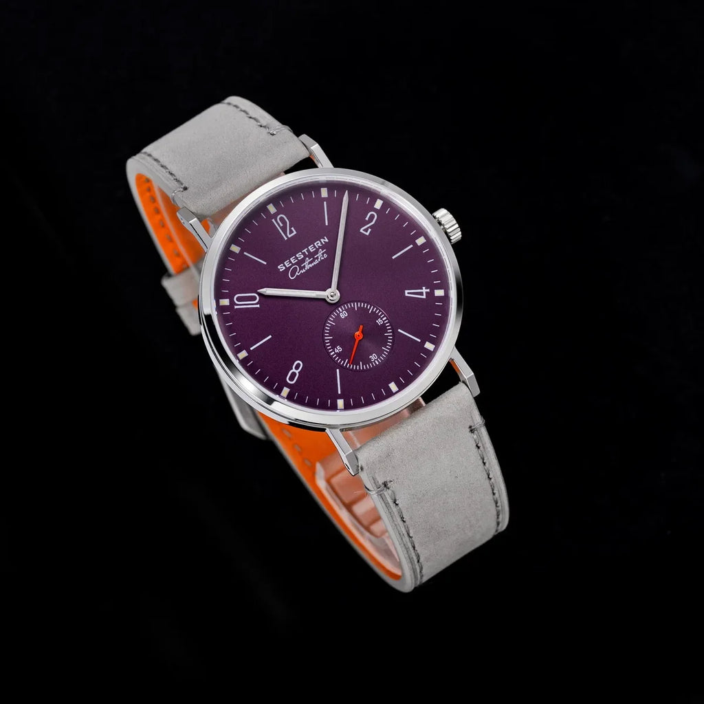 SEESTERN S382 Men’s Automatic Dress Watch with Leather Strap