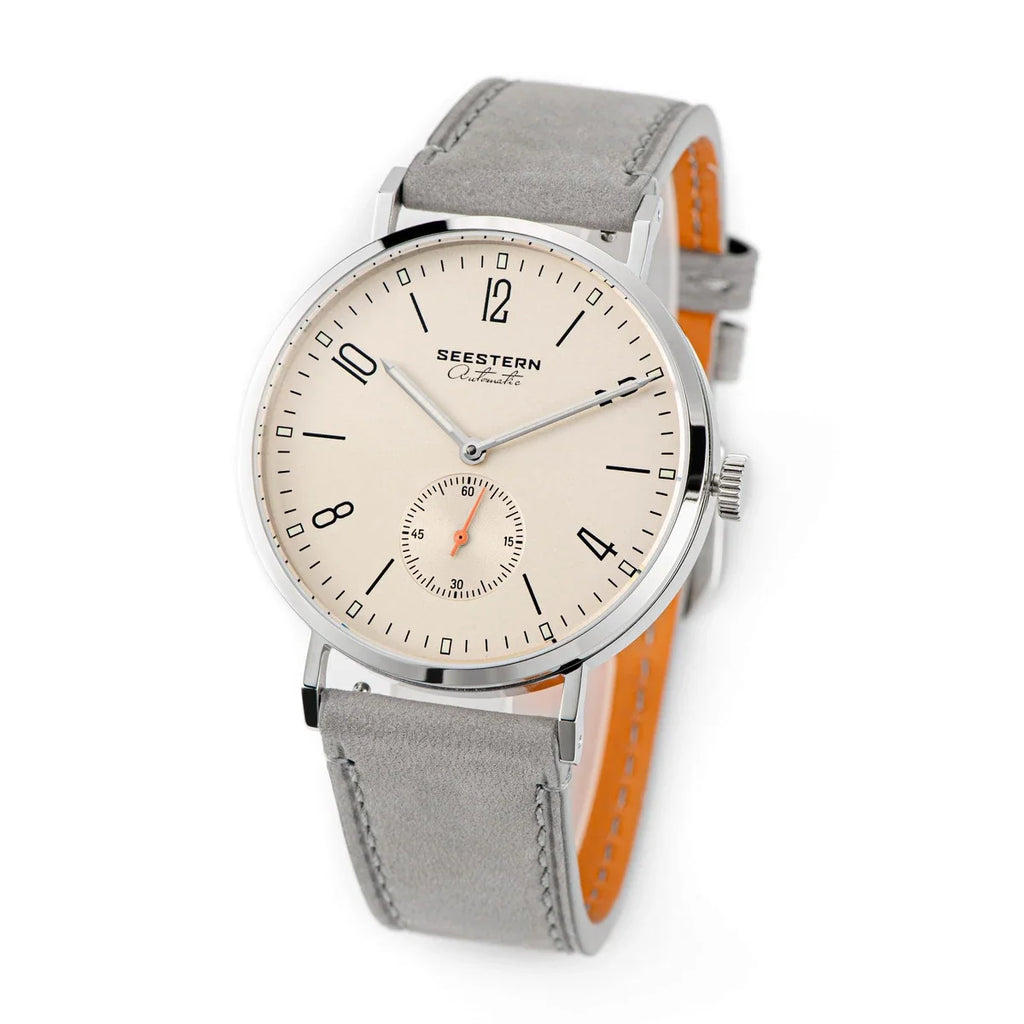 SEESTERN S382 Men’s Automatic Dress Watch with Leather Strap