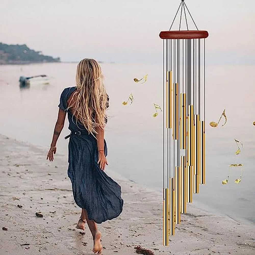 12-Tube Aluminum Wind Chimes for Garden and Patio