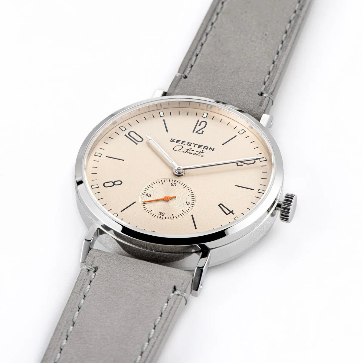SEESTERN S382 Men’s Automatic Dress Watch with Leather Strap