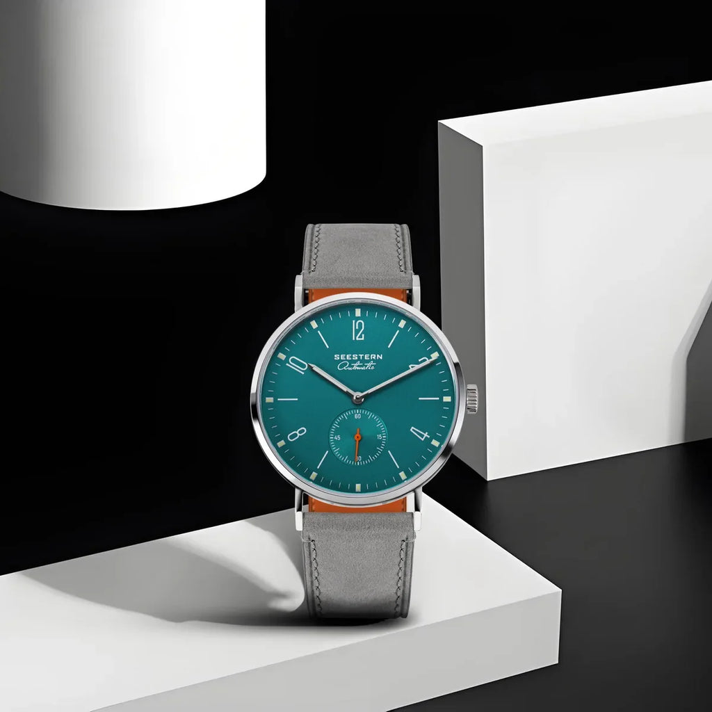 SEESTERN S382 Men’s Automatic Dress Watch with Leather Strap