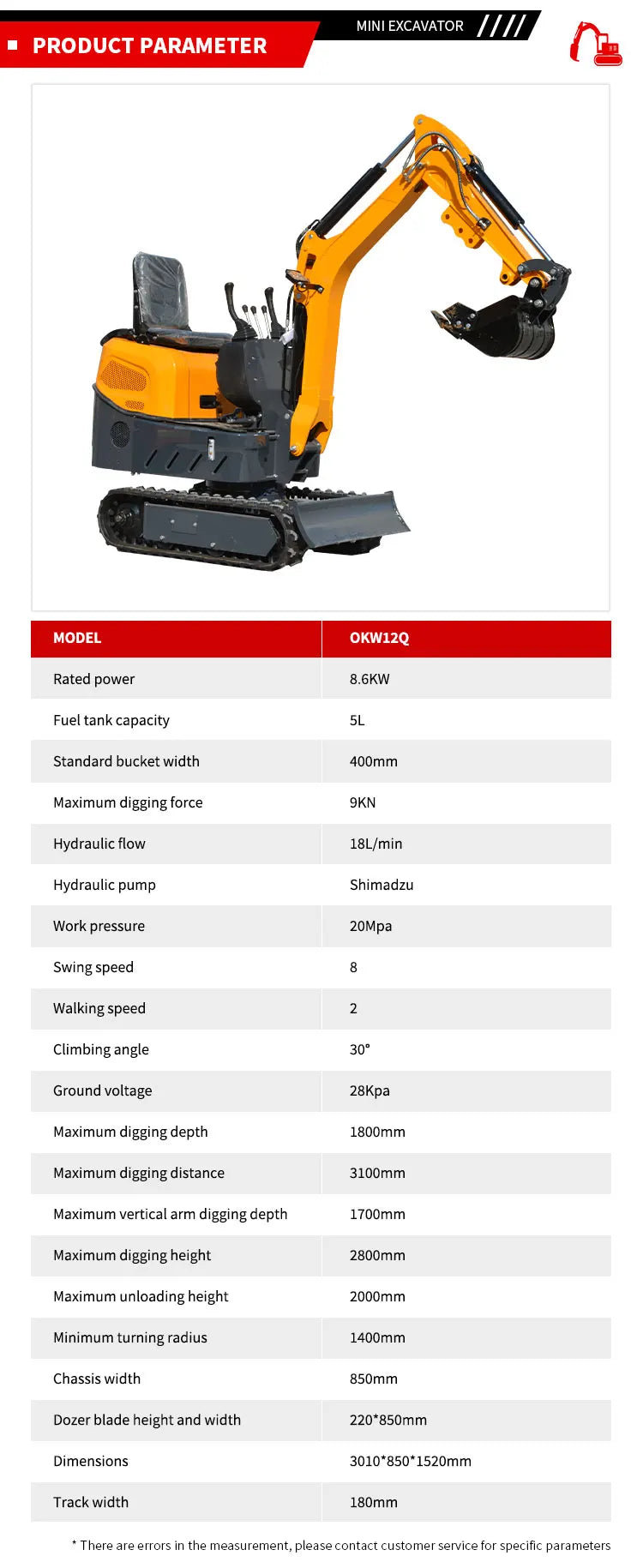1.2 Ton Mini Excavator for Landscaping & Farming