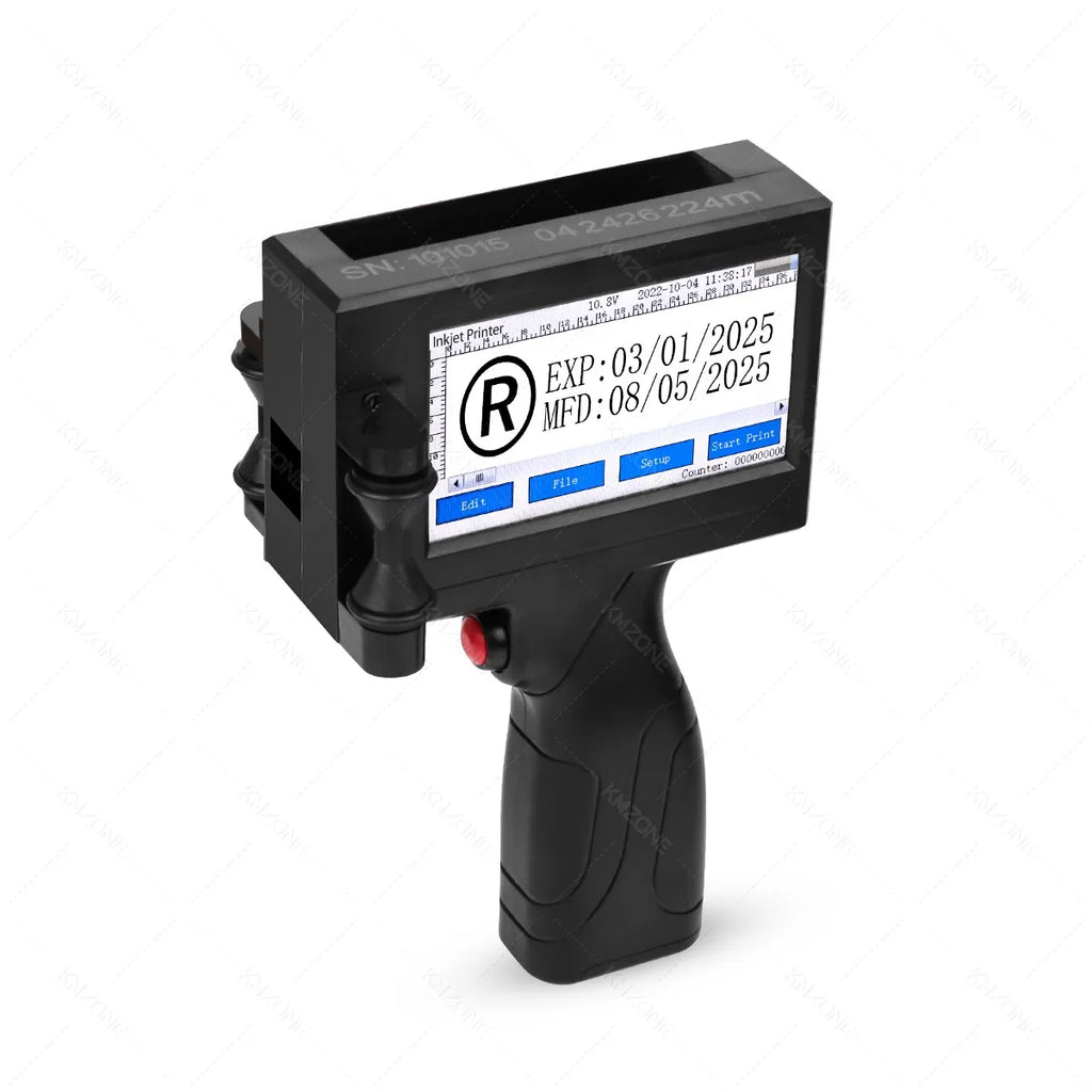 Handheld TIJ Inkjet Coding Printer with 4.3-Inch Touchscreen