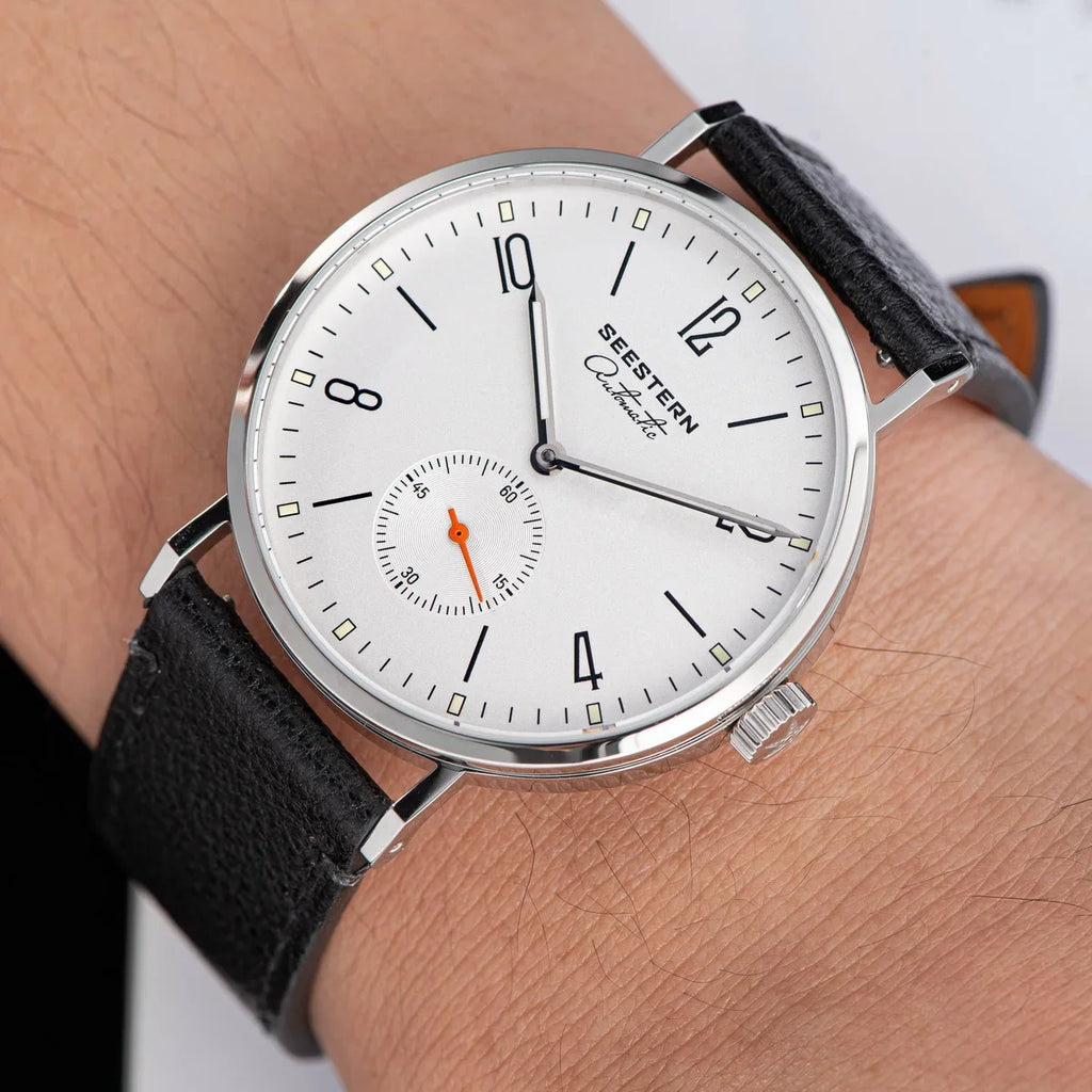 SEESTERN S382 Men’s Automatic Dress Watch with Leather Strap