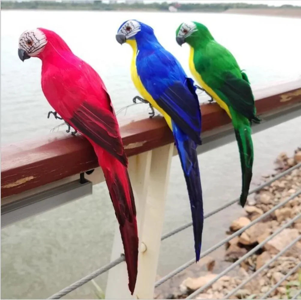 Decorative Feather Parrot Ornament – 25 cm or 35 cm