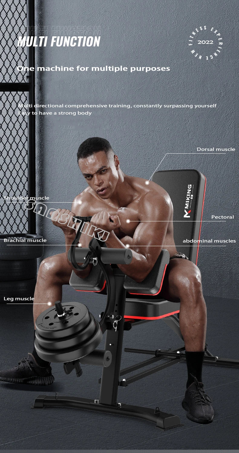 Multi-Function Weightlifting Bench – Adjustable Home Gym Fitness Bench
