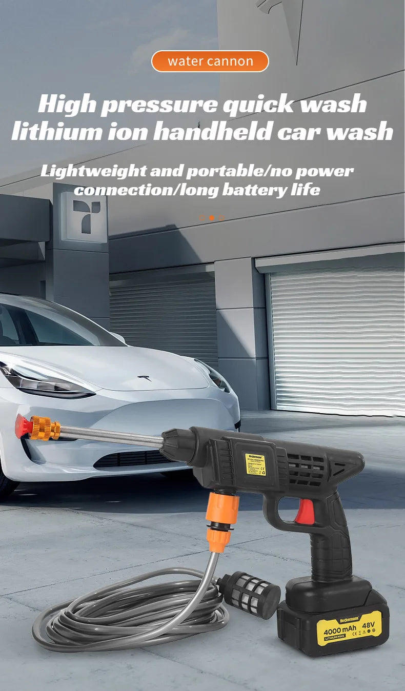 Cordless Handheld Car Wash Spray Gun