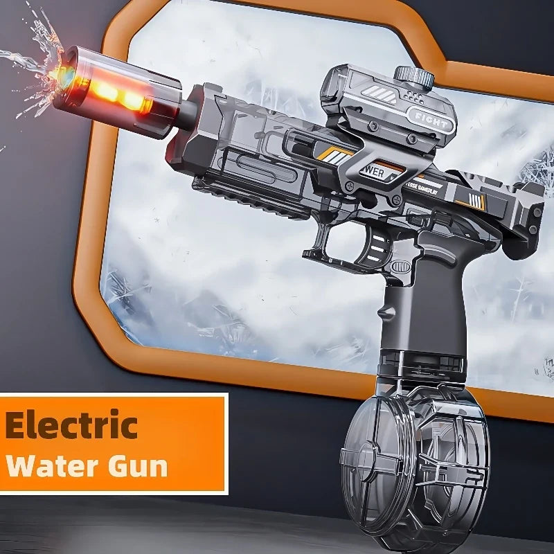 Electric Toy Water Gun with Light – Black or Blue