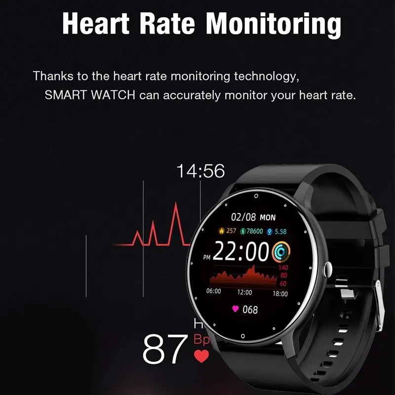 Touchscreen Smartwatch with Fitness Tracking & Notifications