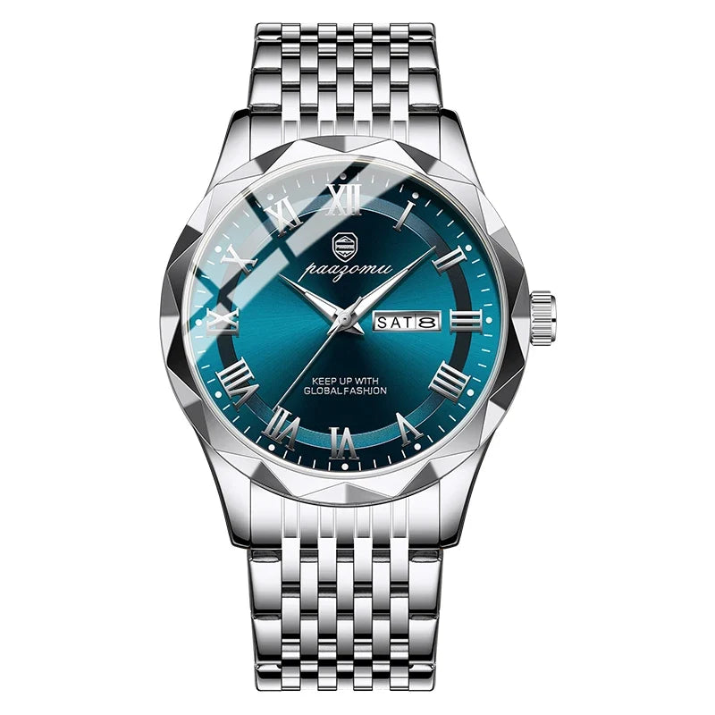 Men’s Minimalist Quartz Watch with Numberless Dial – Model 6367