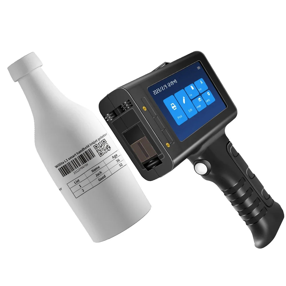 WILLITA Handheld Inkjet Coding Printer with 5-Inch Touchscreen