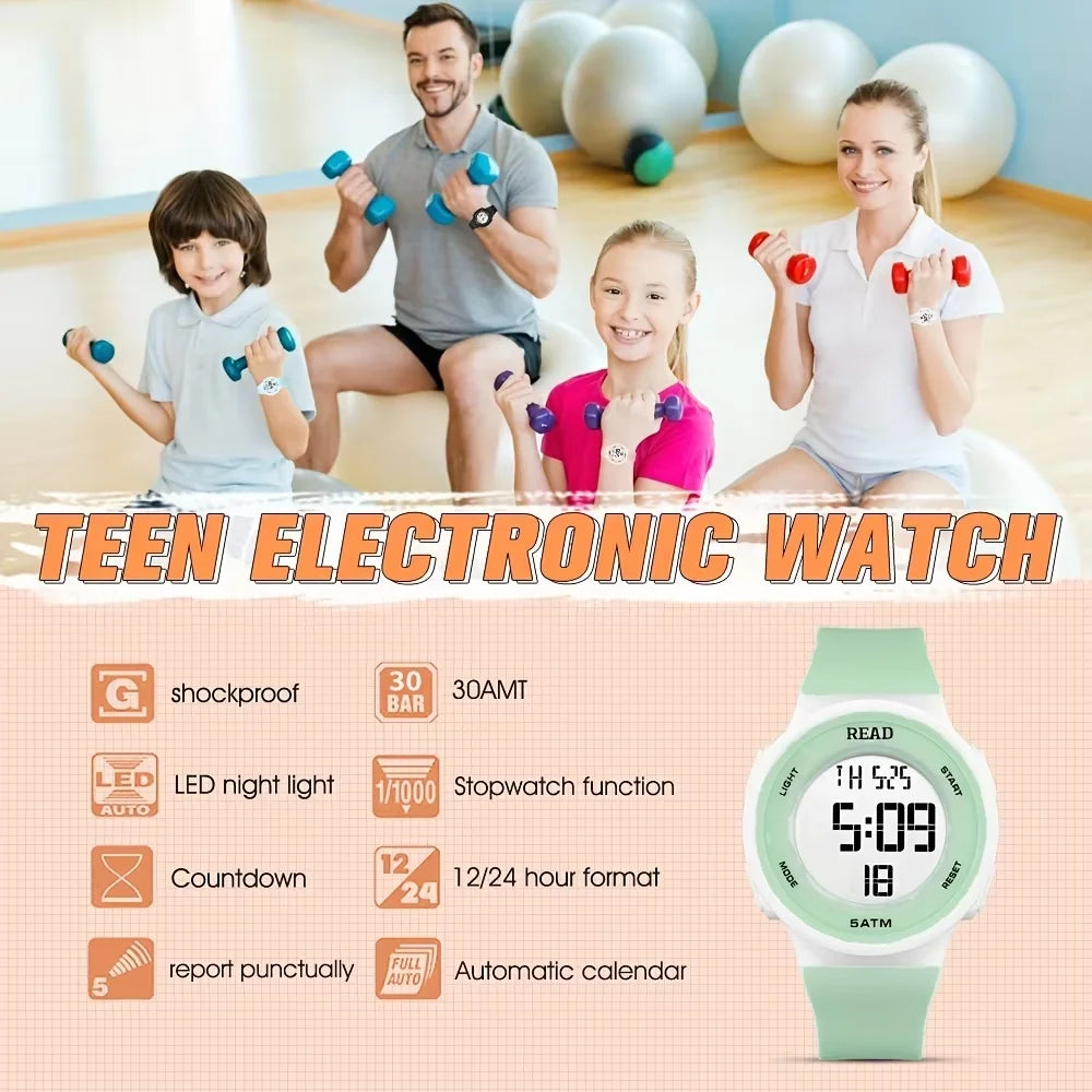 Women’s LED Digital Watch with Silicone Band