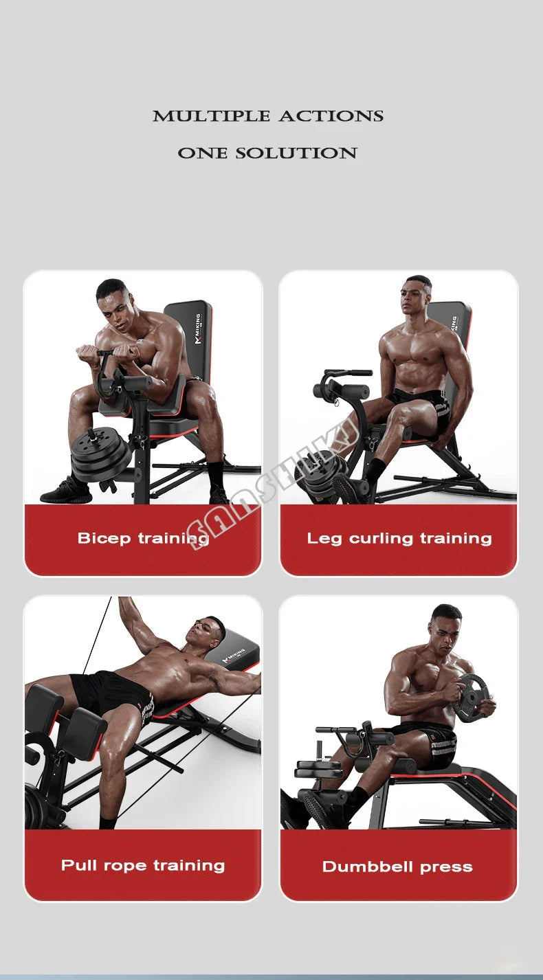 Multi-Function Weightlifting Bench – Adjustable Home Gym Fitness Bench