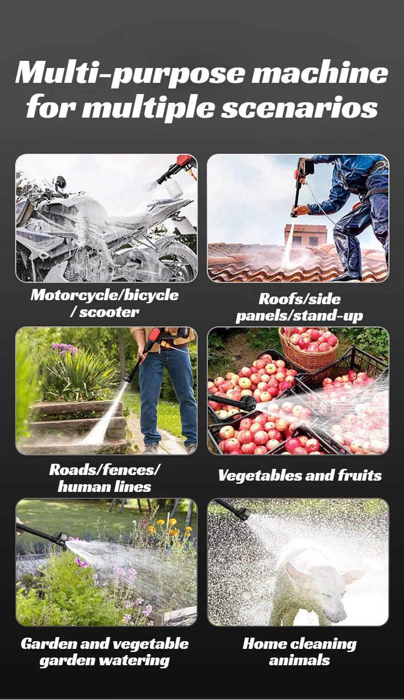 Cordless Handheld Car Wash Spray Gun